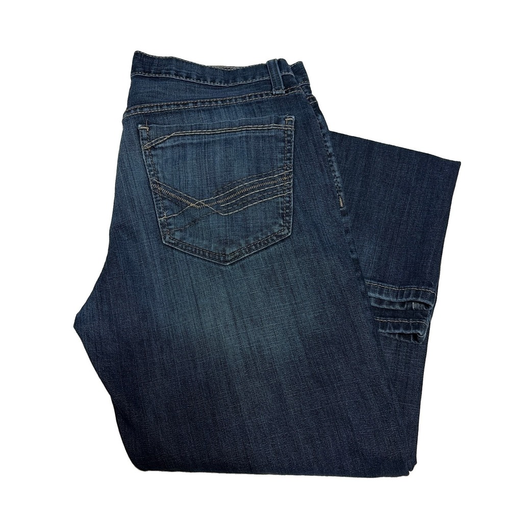 Cinch IAN Jeans Mens Medium Blue Dark Wash Bootcut W32xL30 Cowboy Western Rodeo